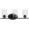 Progress Lighting Riley Collection Black Three-Light Bath P300278-031 - alternate 1